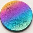 TRUE MOON RAINBOW Niobium Multicolor Coin Round High relief 3D effect 1 oz